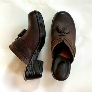 NWOB b.o.c. Women's Elsbury Tassel Mules Dark Brown Size 7M